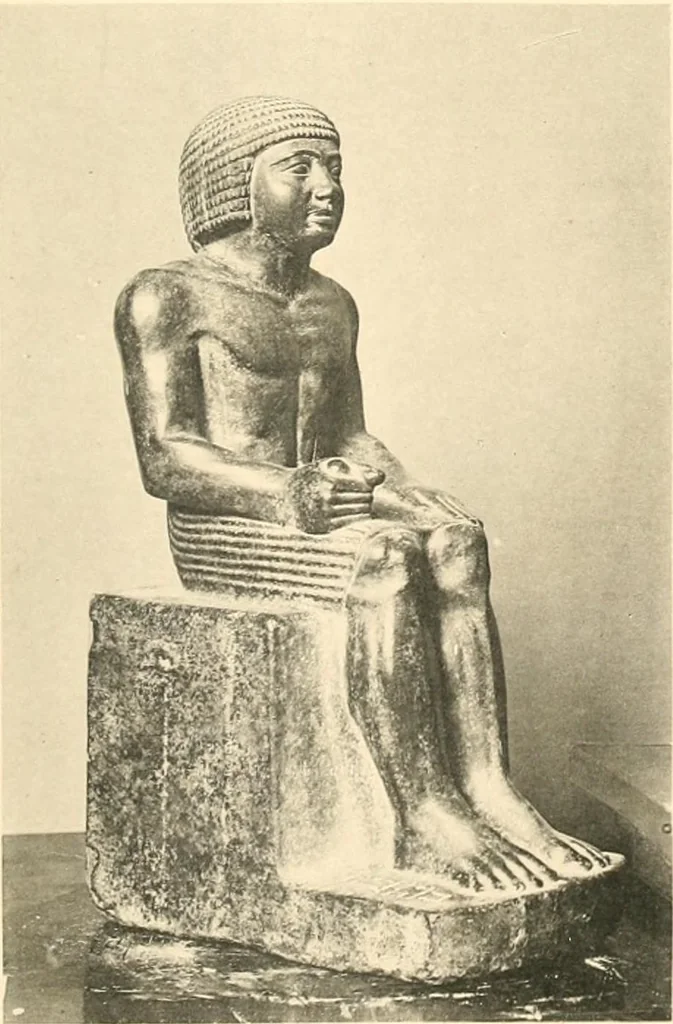 An illustration from Statuen und Statuetten von Königen und Privatleuten im Museum von Kairo, Nr. 1-1294, 1911, leaf 222