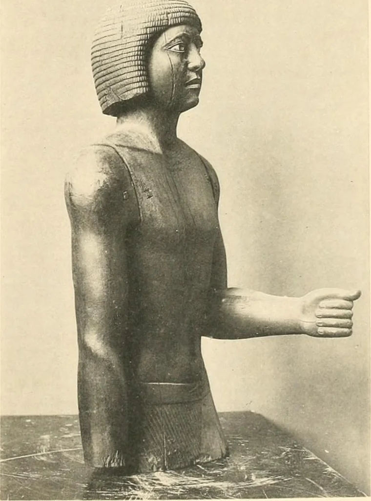 An illustration from Statuen und Statuetten von Königen und Privatleuten im Museum von Kairo, Nr. 1-1294, 1911, leaf 222