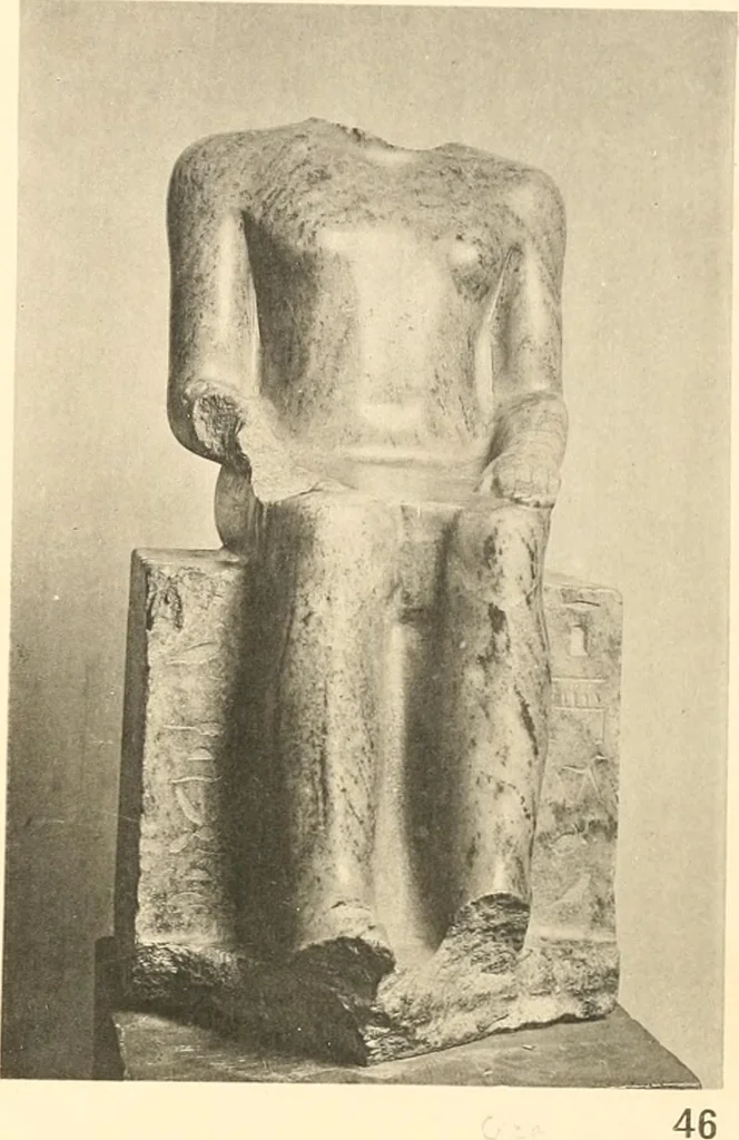 An illustration from Statuen und Statuetten von Königen und Privatleuten im Museum von Kairo, Nr. 1-1294, 1911, leaf 230