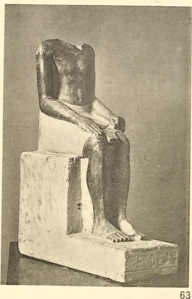 An illustration from Statuen und Statuetten von Königen und Privatleuten im Museum von Kairo, Nr. 1-1294, 1911, leaf 238