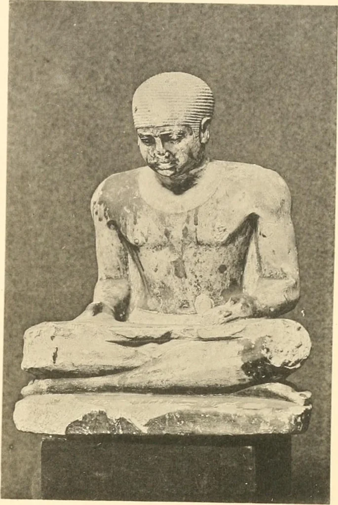 An illustration from Statuen und Statuetten von Königen und Privatleuten im Museum von Kairo, Nr. 1-1294, 1911, leaf 244