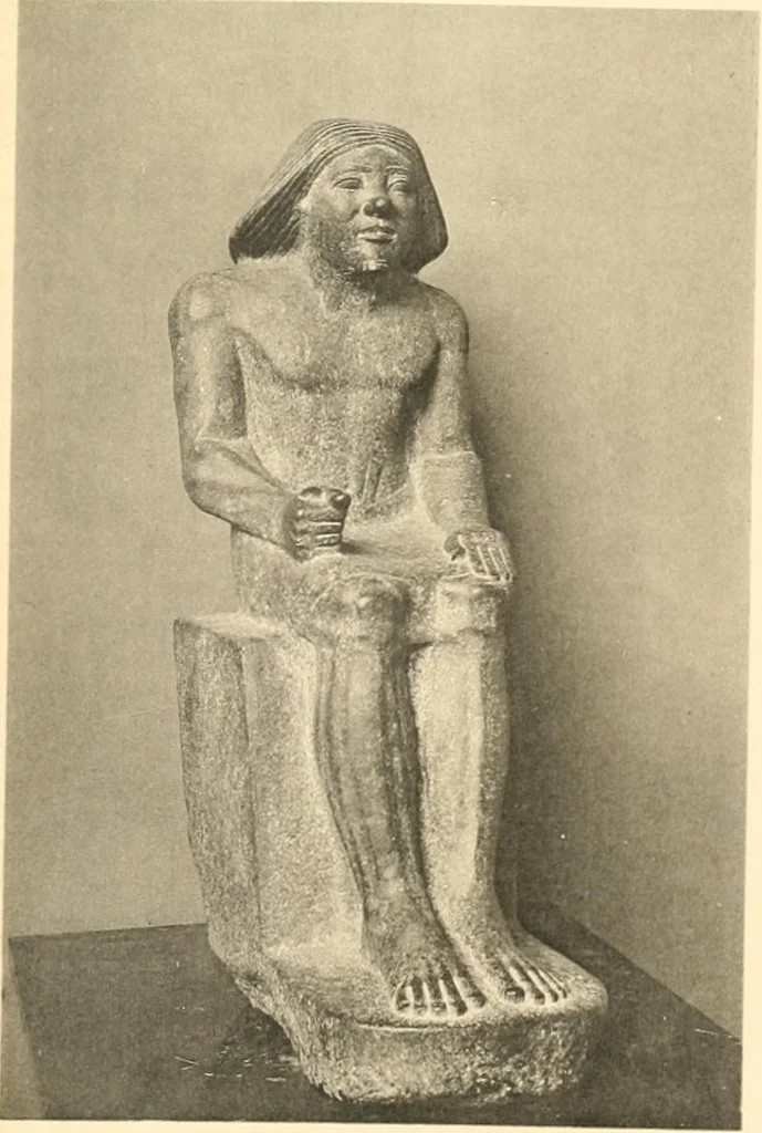 An illustration from Statuen und Statuetten von Königen und Privatleuten im Museum von Kairo, Nr. 1-1294, 1911, leaf 244