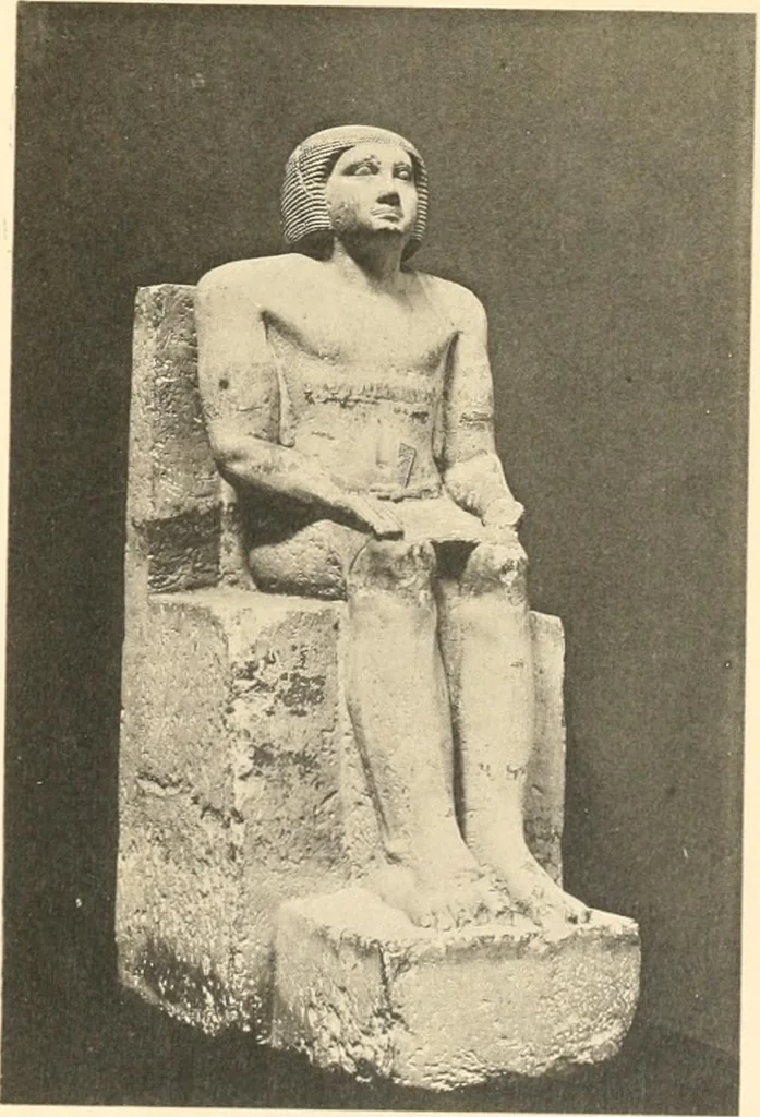 An illustration from Statuen und Statuetten von Königen und Privatleuten im Museum von Kairo, Nr. 1-1294, 1911, leaf 244