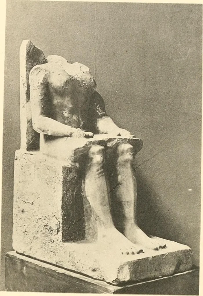An illustration from Statuen und Statuetten von Königen und Privatleuten im Museum von Kairo, Nr. 1-1294, 1911, leaf 248