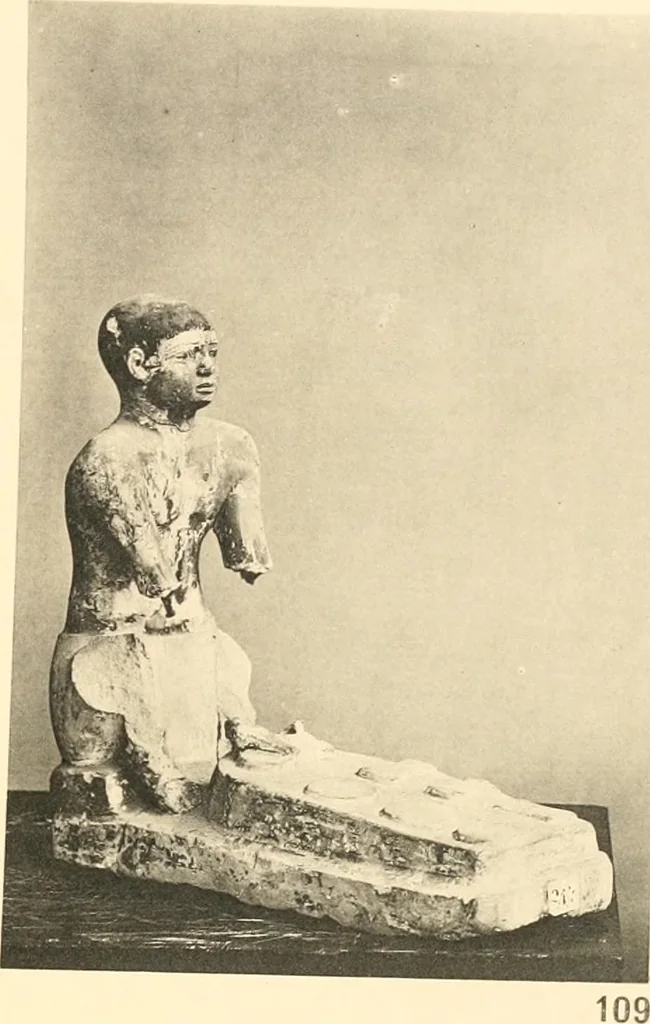An illustration from Statuen und Statuetten von Königen und Privatleuten im Museum von Kairo, Nr. 1-1294, 1911, leaf 254