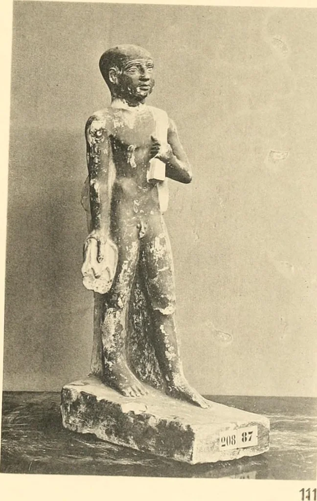 An illustration from Statuen und Statuetten von Königen und Privatleuten im Museum von Kairo, Nr. 1-1294, 1911, leaf 254