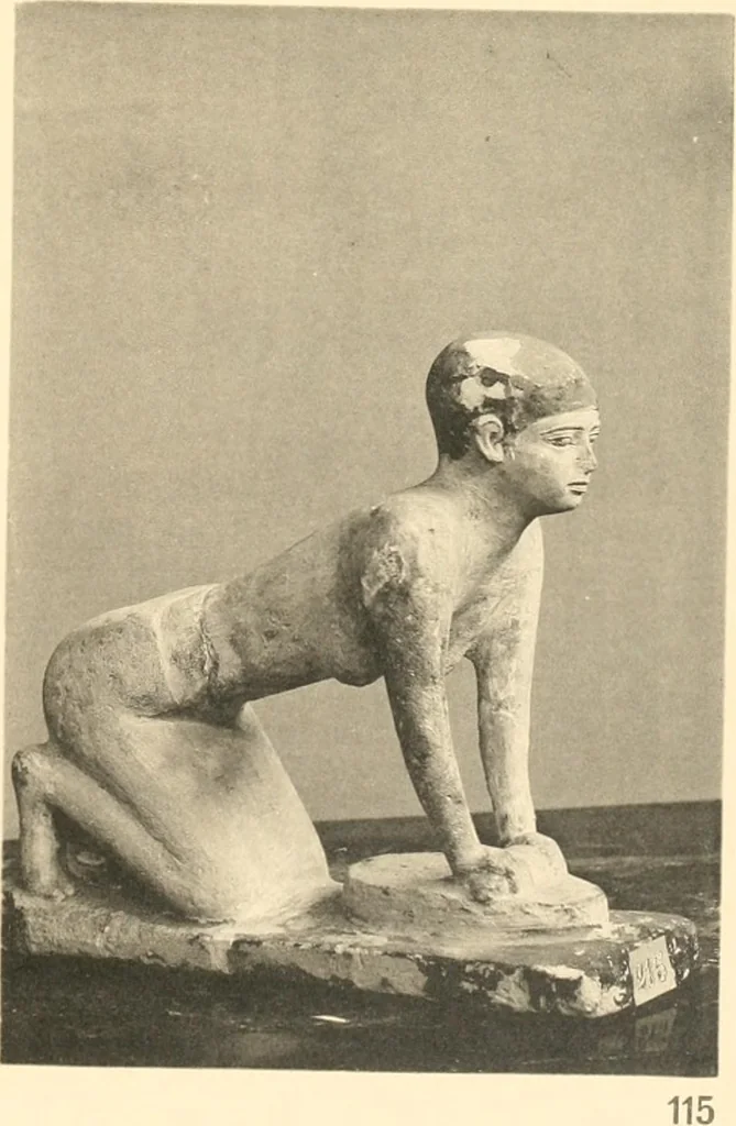 An illustration from Statuen und Statuetten von Königen und Privatleuten im Museum von Kairo, Nr. 1-1294, 1911, leaf 256