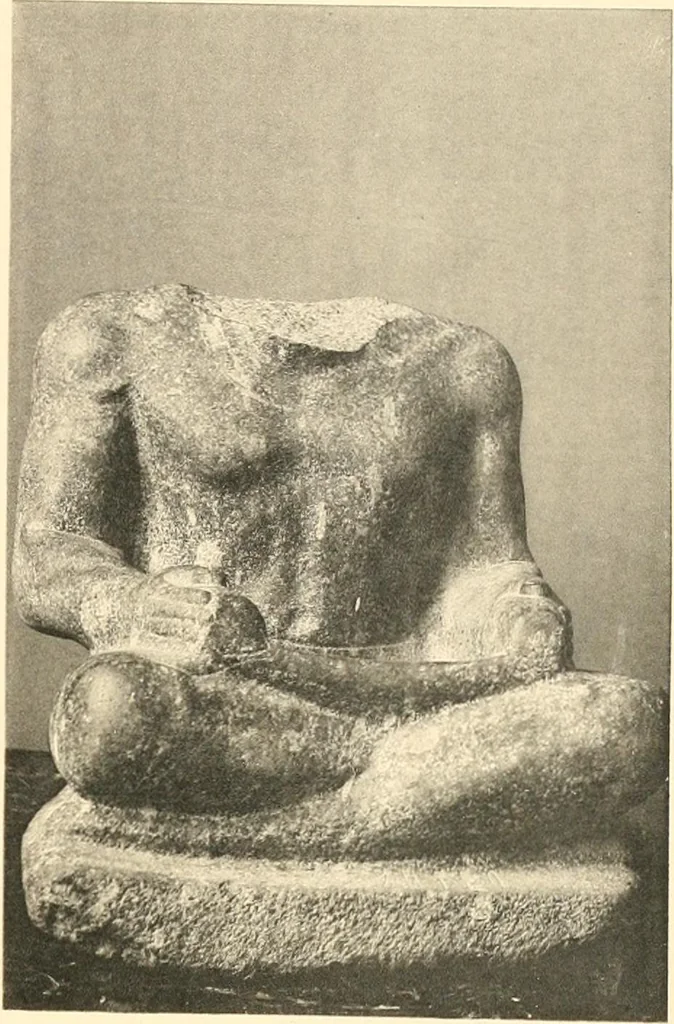 An illustration from Statuen und Statuetten von Königen und Privatleuten im Museum von Kairo, Nr. 1-1294, 1911, leaf 282
