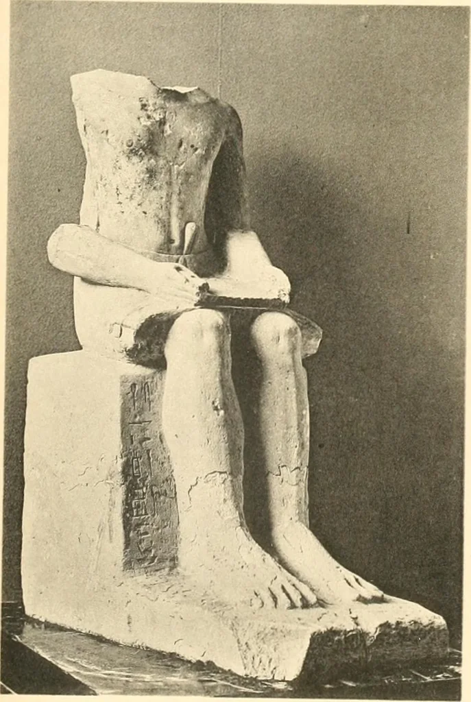 An illustration from Statuen und Statuetten von Königen und Privatleuten im Museum von Kairo, Nr. 1-1294, 1911, leaf 282