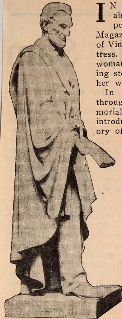 An illustration from Statues of Abraham Lincoln, 1909, leaf 12