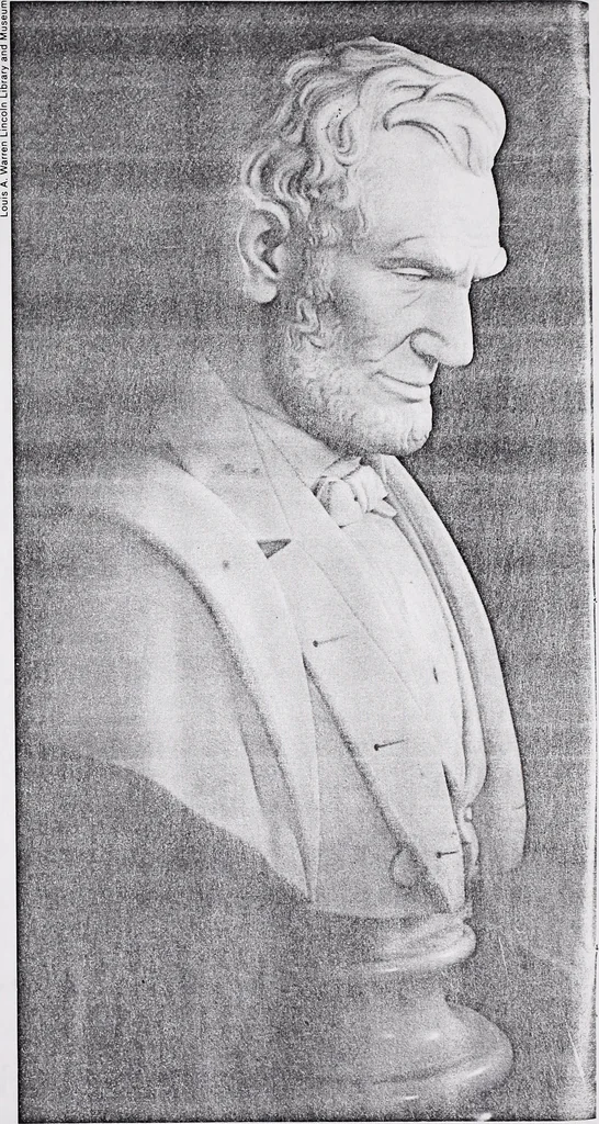 An illustration from Statues of Abraham Lincoln, 1909, leaf 32