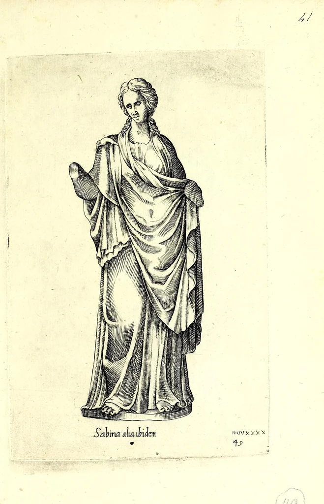 An illustration from Statve antiche che sono poste in diversi lvoghi nella città di Roma : nouamente stampate, 1576, leaf 107