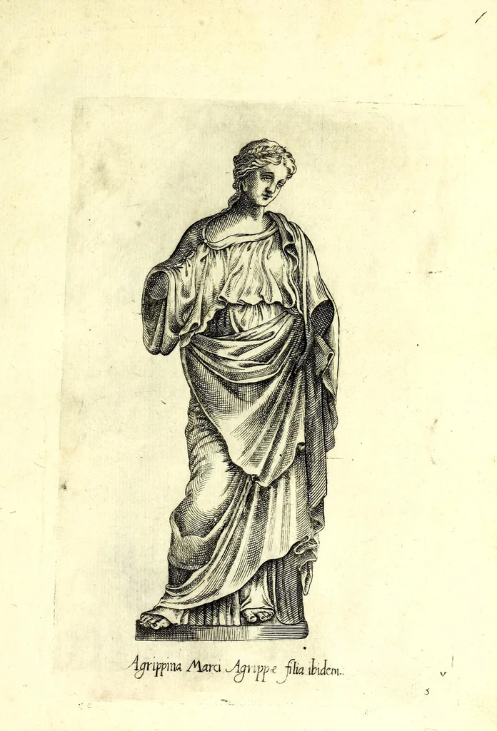 An illustration from Statve antiche che sono poste in diversi lvoghi nella città di Roma : nouamente stampate, 1576, leaf 19