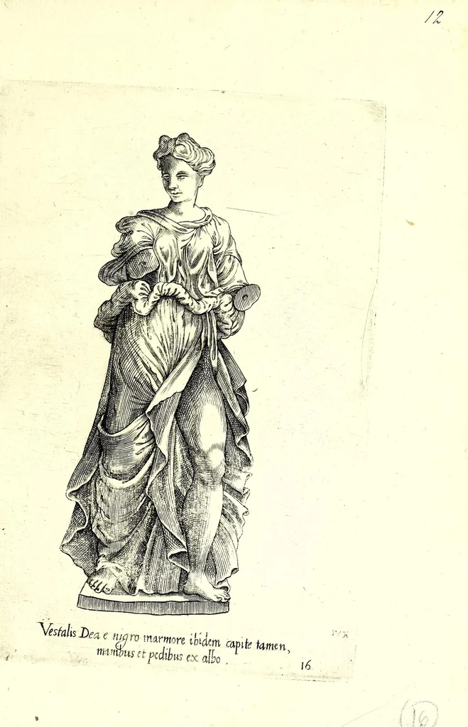 An illustration from Statve antiche che sono poste in diversi lvoghi nella città di Roma : nouamente stampate, 1576, leaf 41