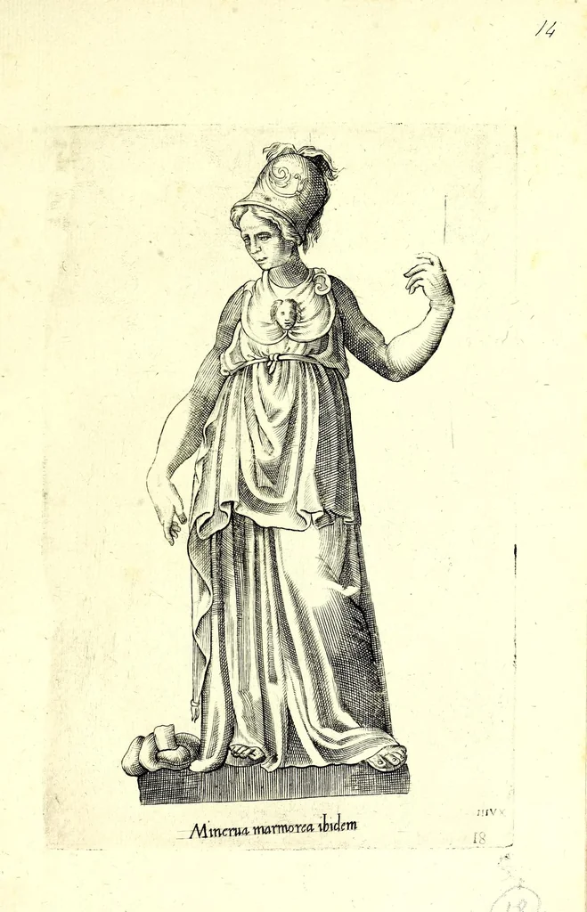 An illustration from Statve antiche che sono poste in diversi lvoghi nella città di Roma : nouamente stampate, 1576, leaf 45