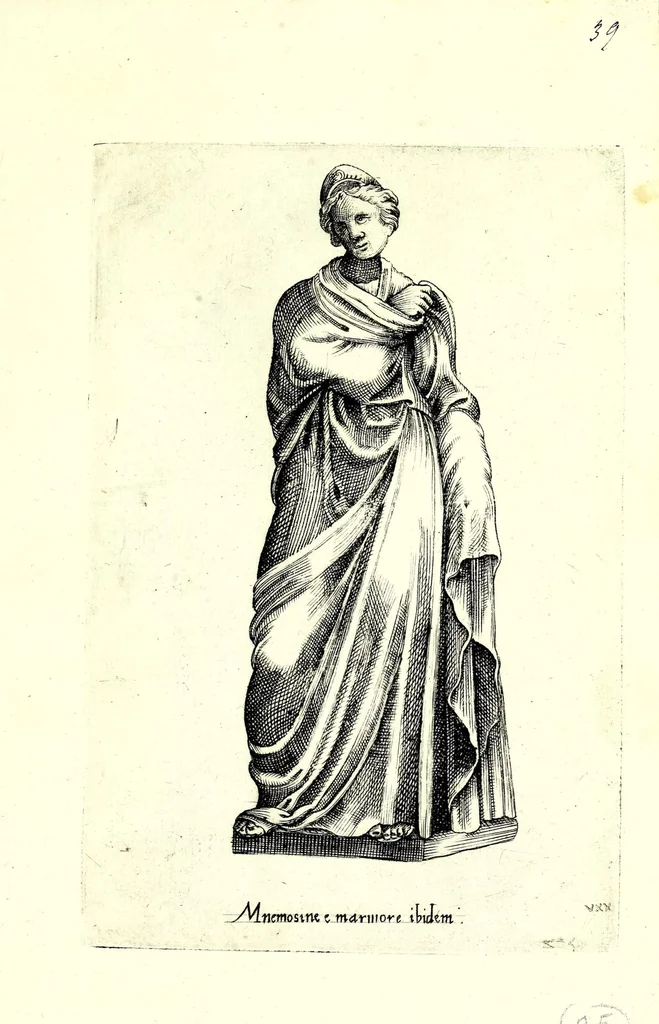 An illustration from Statve antiche che sono poste in diversi lvoghi nella città di Roma : nouamente stampate, 1576, leaf 59