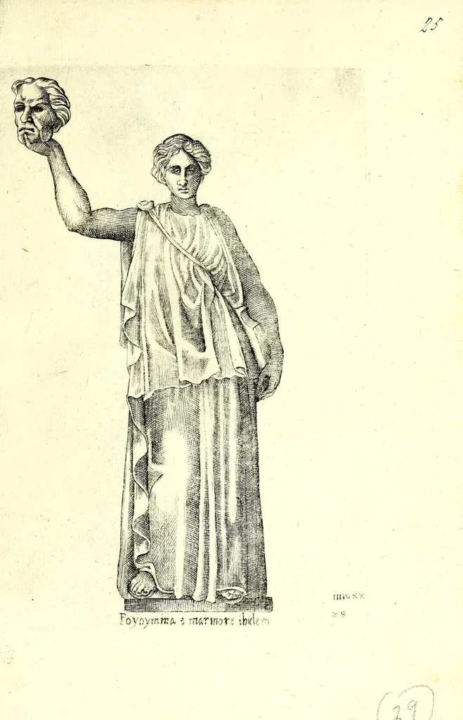 An illustration from Statve antiche che sono poste in diversi lvoghi nella città di Roma : nouamente stampate, 1576, leaf 67