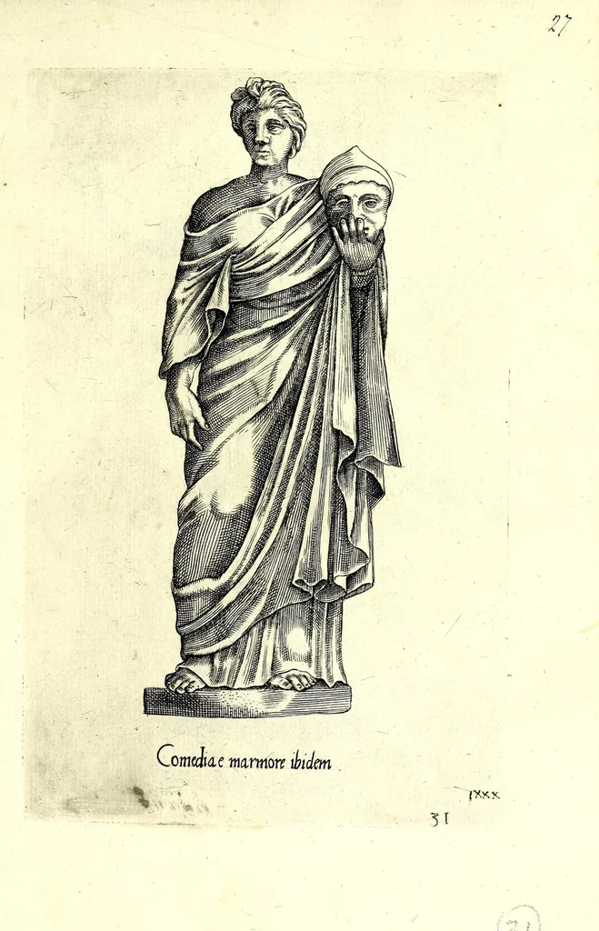 An illustration from Statve antiche che sono poste in diversi lvoghi nella città di Roma : nouamente stampate, 1576, leaf 71