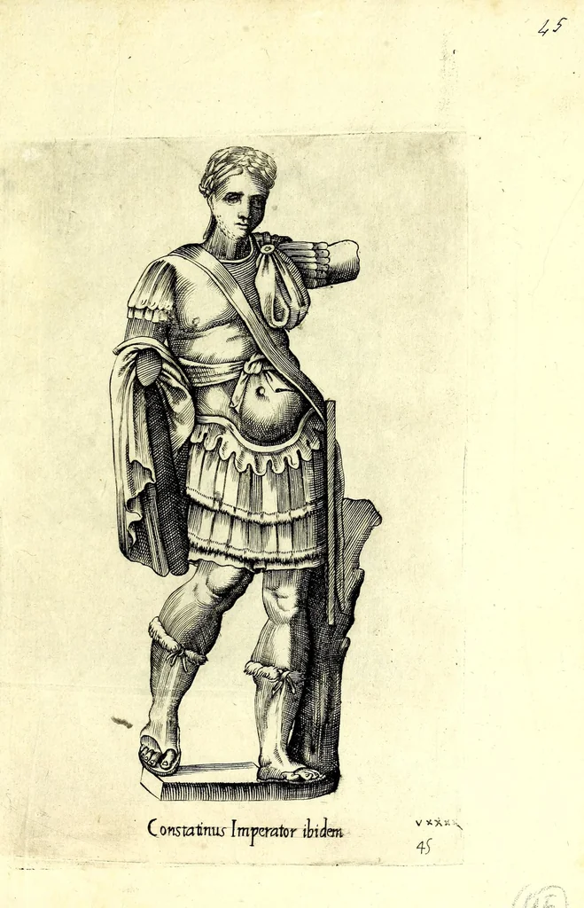 An illustration from Statve antiche che sono poste in diversi lvoghi nella città di Roma : nouamente stampate, 1576, leaf 99