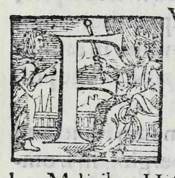 An illustration from Statvti, capitoli, et constitvtioni dell'Ordine de' cavalieri di santo Stefano, fondato & dotato dall'illustr. & eccell. s. Cosimo Medici, duca II. di Fiorenza, e di Siena, riformati dal sereniss. don Ferdinando Medici, terzo gran duca di Toscana, & gran maestro di detto Ordine. Et approuati, & publicati nel Capitolo generale di detto Ordine, l'anno M D XC. Con le facultà, indulti, & priuilegij concessi dalla Santità di Papa Pio IIII. & da N.S. Sisto Papa V. & dal suddetto fondatore. Con la tauola copiosissima delle materie, e capitoli, 1595, leaf 30