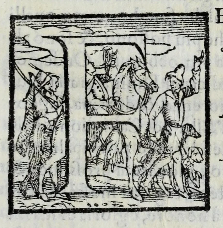 An illustration from Statvti, capitoli, et constitvtioni dell'Ordine de' cavalieri di santo Stefano, fondato & dotato dall'illustr. & eccell. s. Cosimo Medici, duca II. di Fiorenza, e di Siena, riformati dal sereniss. don Ferdinando Medici, terzo gran duca di Toscana, & gran maestro di detto Ordine. Et approuati, & publicati nel Capitolo generale di detto Ordine, l'anno M D XC. Con le facultà, indulti, & priuilegij concessi dalla Santità di Papa Pio IIII. & da N.S. Sisto Papa V. & dal suddetto fondatore. Con la tauola copiosissima delle materie, e capitoli, 1595, leaf 47