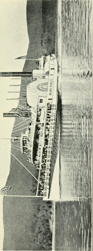 An illustration from Old steamboat days on the Hudson River; tales and reminiscences of the stirring times that followed the introduction of steam navigation, 1907, leaf 108