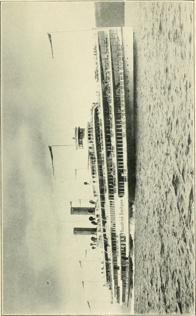An illustration from Old steamboat days on the Hudson River; tales and reminiscences of the stirring times that followed the introduction of steam navigation, 1907, leaf 152