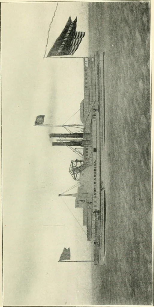 An illustration from Old steamboat days on the Hudson River; tales and reminiscences of the stirring times that followed the introduction of steam navigation, 1907, leaf 98