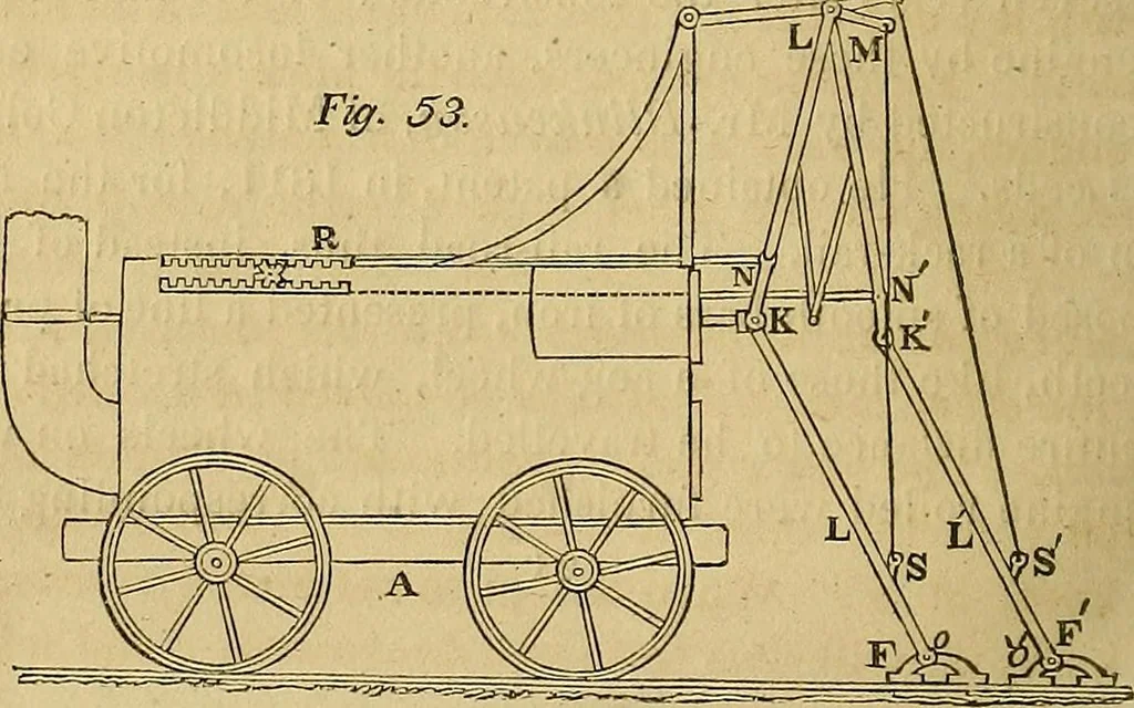 An illustration from The steam engine familiarly explained and illustrated; with an historical sketch of its invention and progressive improvement;, 1836, leaf 197