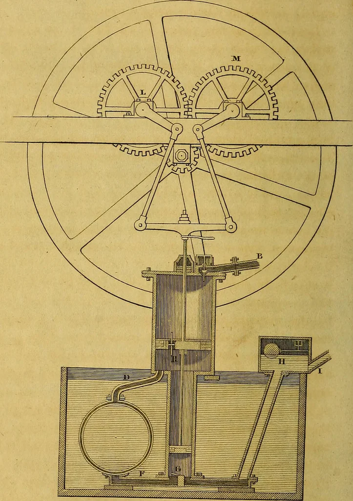 An illustration from The steam engine familiarly explained and illustrated; with an historical sketch of its invention and progressive improvement; its applications to navigation and railways; with plain axioms for railway speculators, 1849, leaf 177