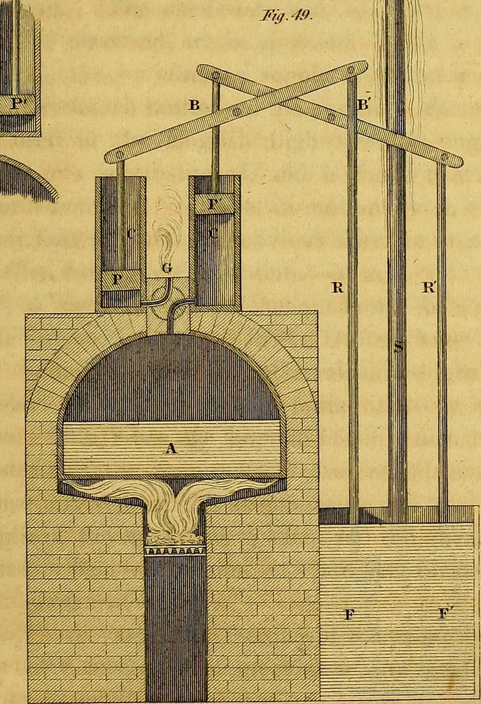 An illustration from The steam engine familiarly explained and illustrated; with an historical sketch of its invention and progressive improvement; its applications to navigation and railways; with plain axioms for railway speculators, 1849, leaf 186