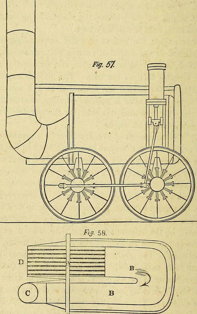 An illustration from The steam engine familiarly explained and illustrated; with an historical sketch of its invention and progressive improvement; its applications to navigation and railways; with plain axioms for railway speculators, 1849, leaf 211