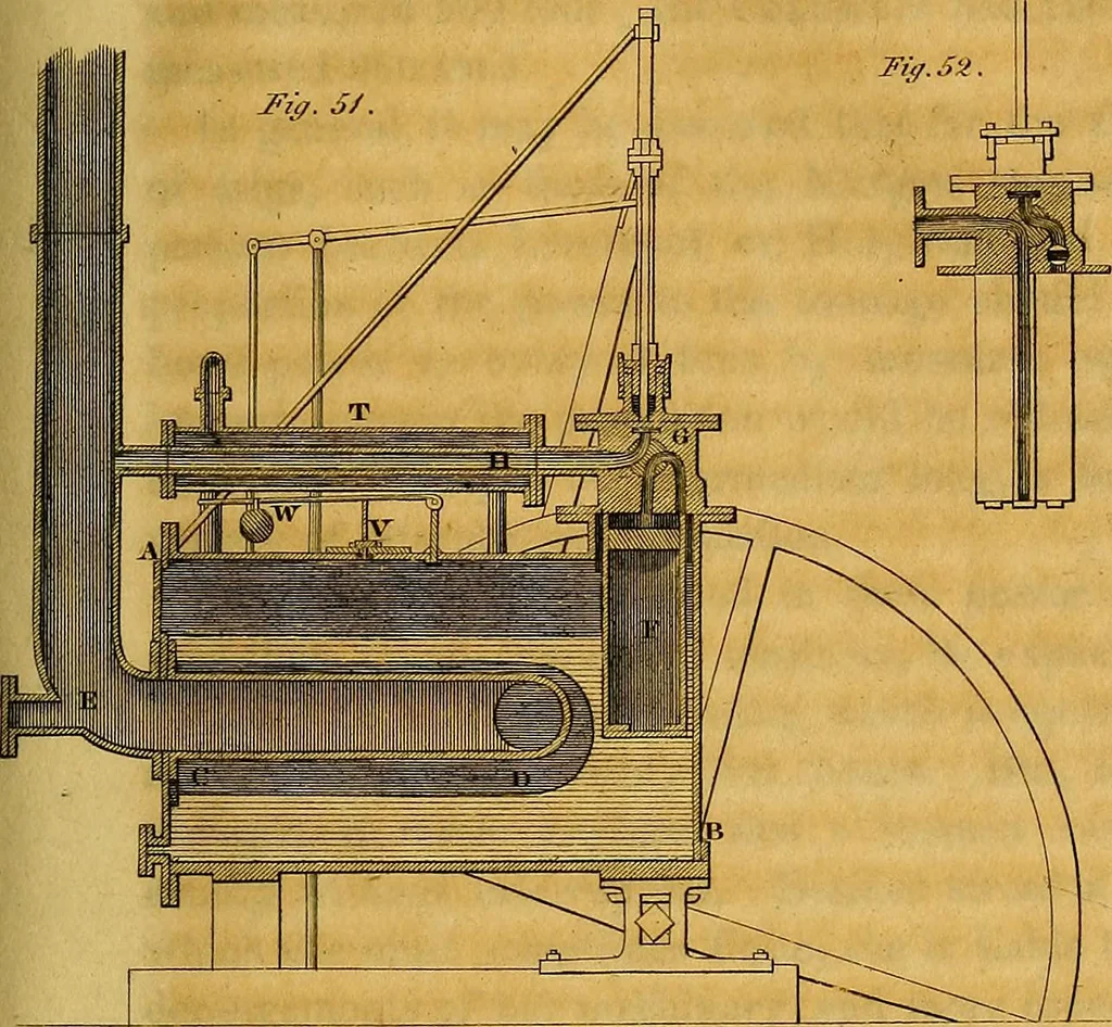 An illustration from The steam engine familiarly explained and illustrated; with an historical sketch of its invention and progressive improvement; its applications to navigation and railways; with plain axioms for railway speculators, 1849, leaf 302