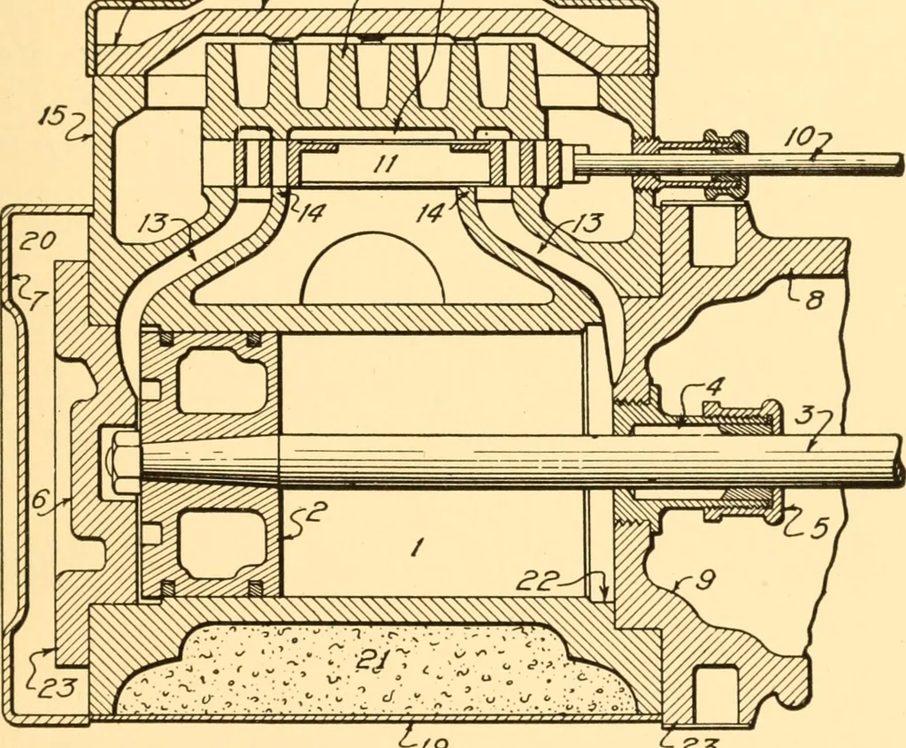 An illustration from Steam engines; a thorough and practical presentation of modern steam engine practice, 1917, leaf 22