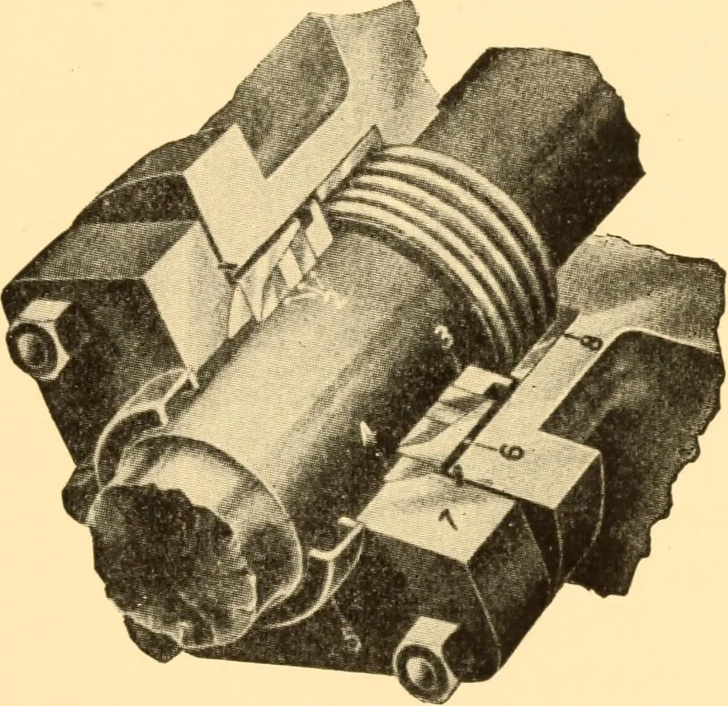 An illustration from Steam engines; a thorough and practical presentation of modern steam engine practice, 1917, leaf 26