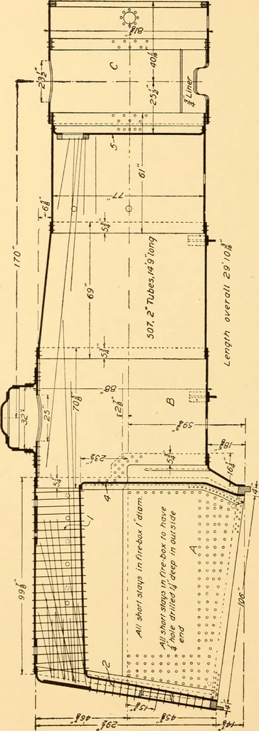 An illustration from Steam engines; a thorough and practical presentation of modern steam engine practice, 1917, leaf 73