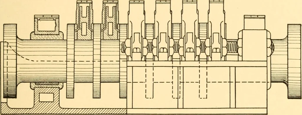 An illustration from Steam engines; a thorough and practical presentation of modern steam engine practice, 1917, leaf 94