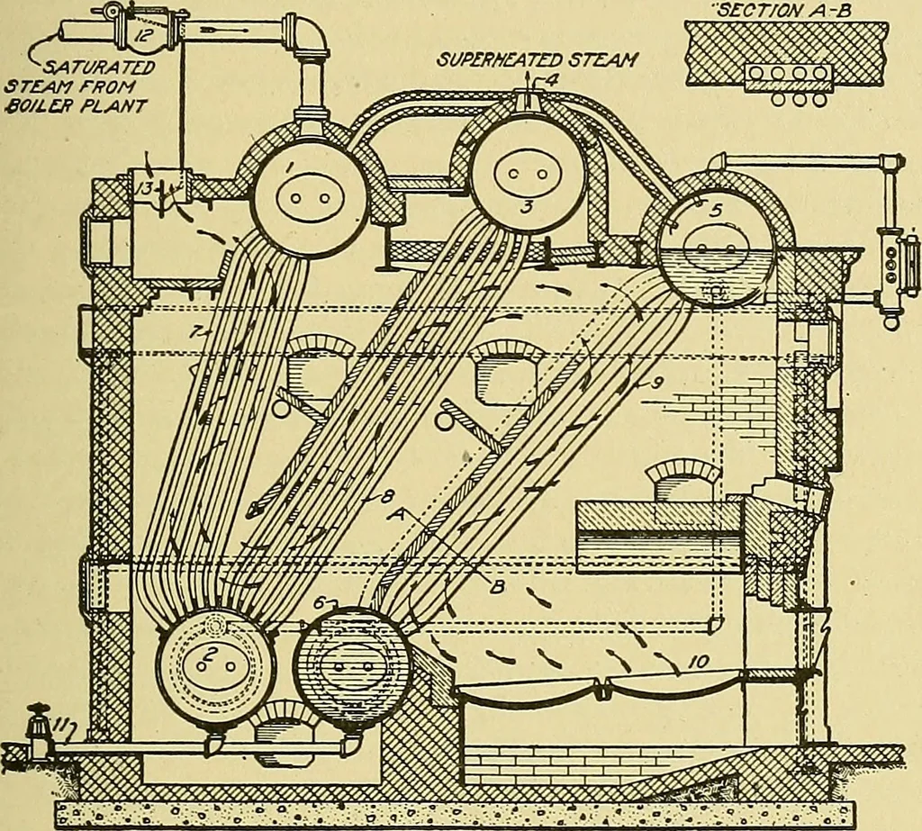 An illustration from Steam engines, a thorough and practical presentation of modern steam engine practice, 1920, leaf 136