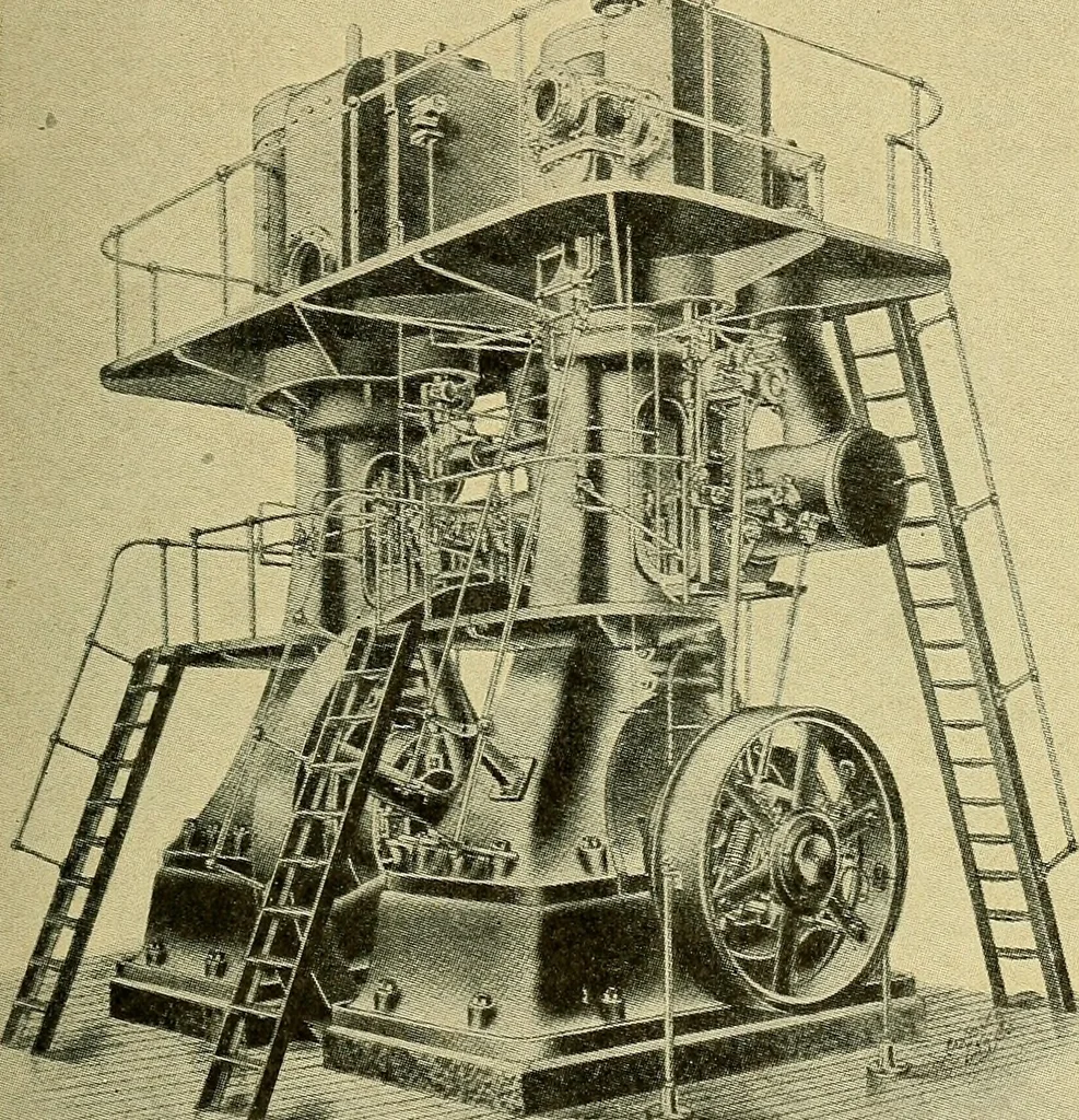 An illustration from Steam engines, a thorough and practical presentation of modern steam engine practice, 1920, leaf 50
