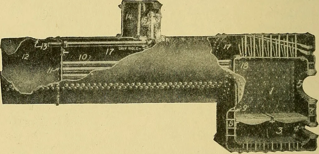 An illustration from Steam engines, a thorough and practical presentation of modern steam engine practice, 1920, leaf 71