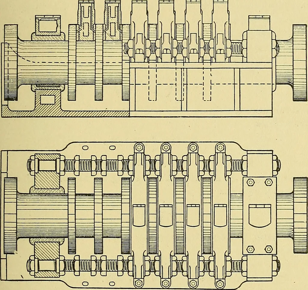 An illustration from Steam engines, a thorough and practical presentation of modern steam engine practice, 1920, leaf 98