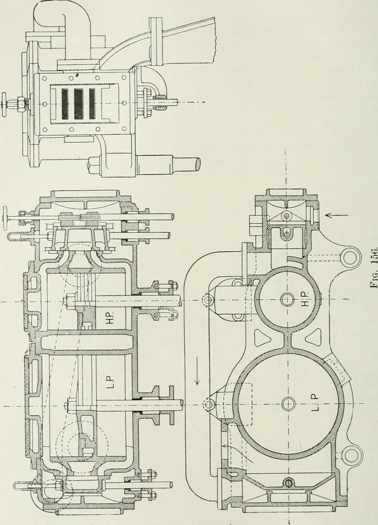 An illustration from Steam-engine theory and practice, 1922, leaf 155