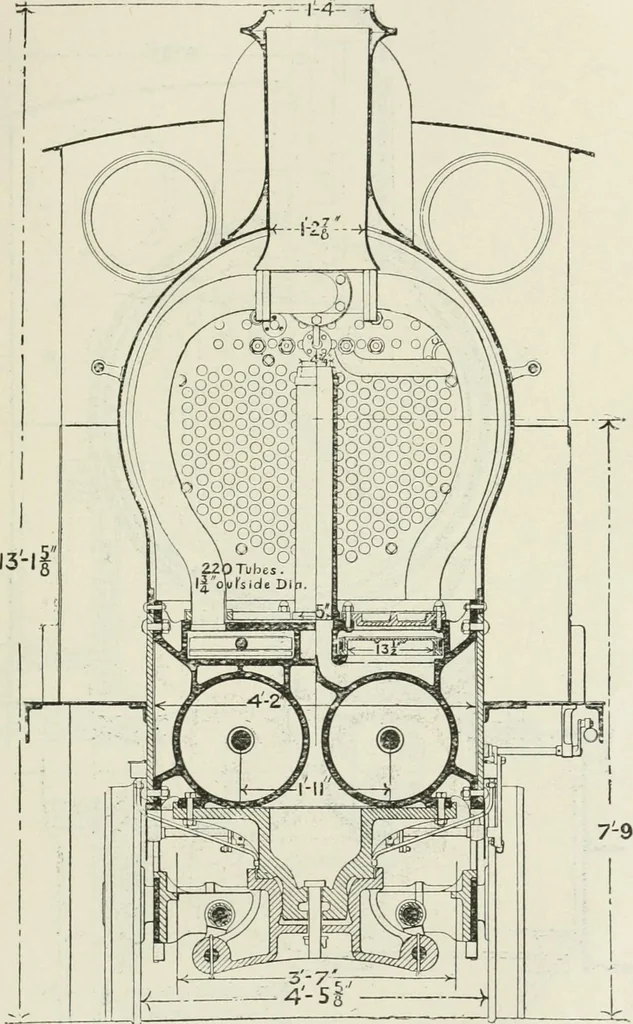 An illustration from Steam-engine theory and practice, 1922, leaf 392