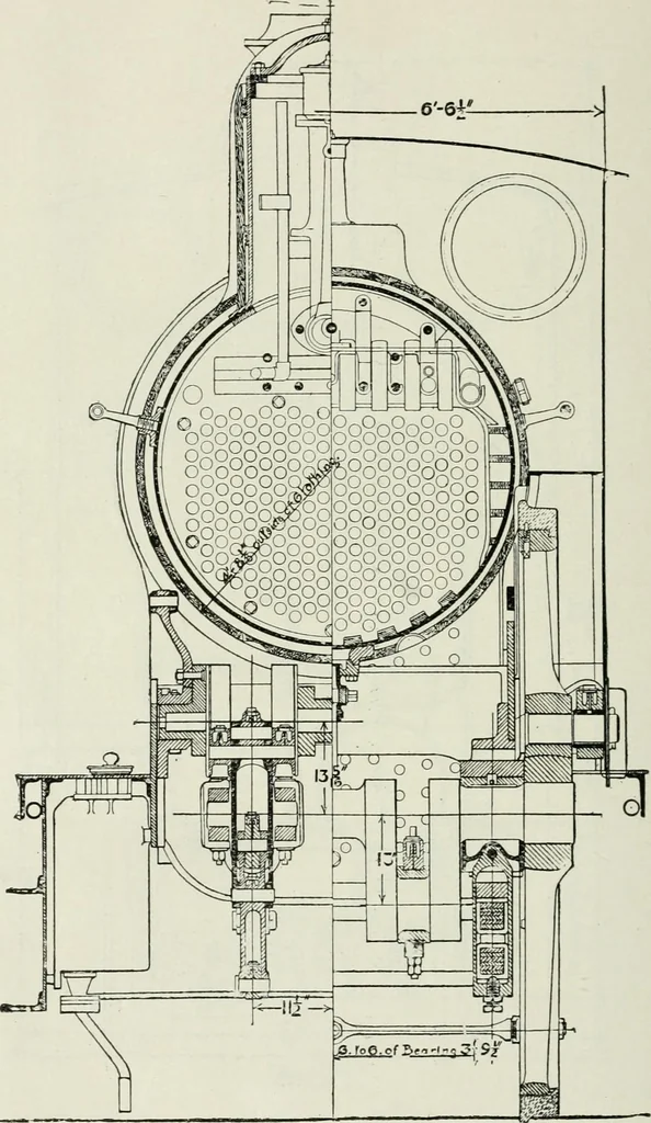 An illustration from Steam-engine theory and practice, 1922, leaf 393