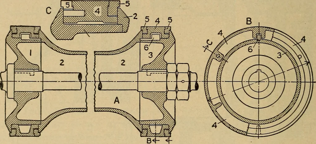 An illustration from The steam engine and turbine; a text-book for engineering colleges, 1911, leaf 413