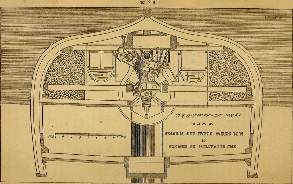 An illustration from Steam and its uses : including the steam engine, the locomotive, and steam navigation, 1873, leaf 166