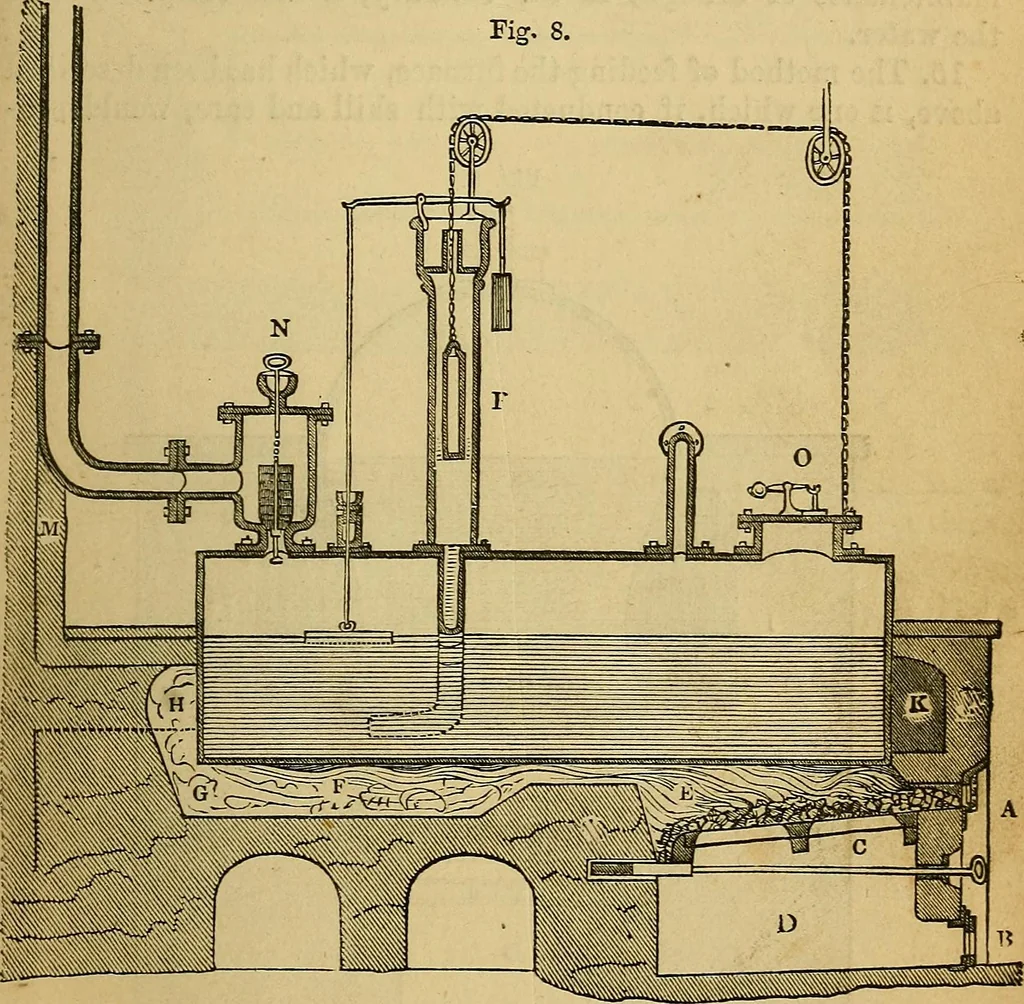 An illustration from Steam and its uses : including the steam engine, the locomotive, and steam navigation, 1873, leaf 40