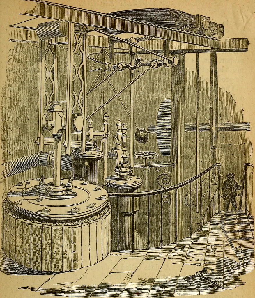 An illustration from Steam and its uses : including the steam engine, the locomotive, and steam navigation, 1873, leaf 44