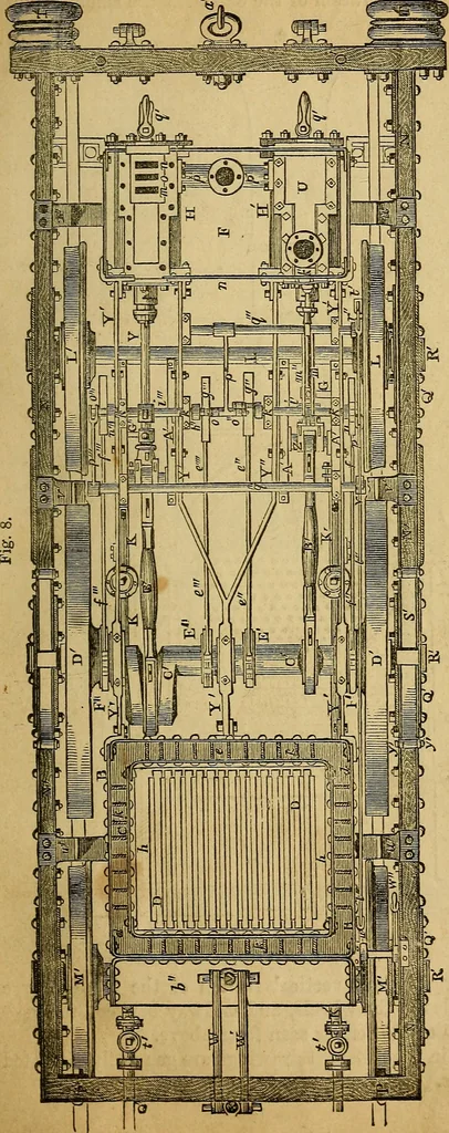 An illustration from Steam and its uses : including the steam engine, the locomotive, and steam navigation, 1873, leaf 88