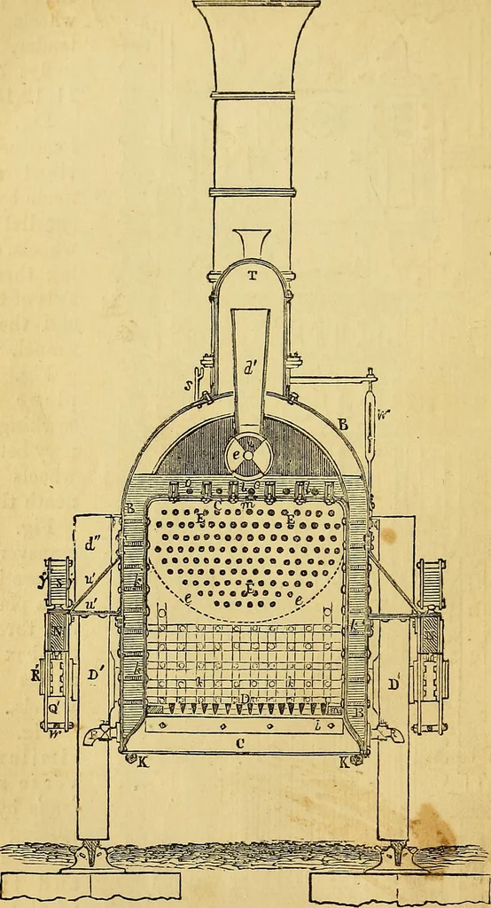 An illustration from Steam and its uses : including the steam engine, the locomotive, and steam navigation, 1873, leaf 89